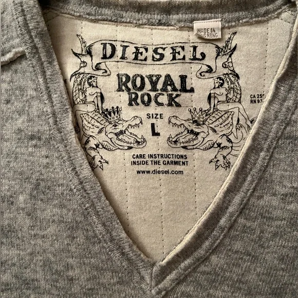 Vintage Diesel Royal Rock Diamond wool sweater unisex size L